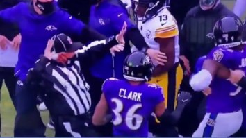 Ravens’ Fans Blast Ref For ‘Flopping’ And Ejecting Matthew Judon After Judon Made Contact With Him During Ravens-Steelers Scuffle