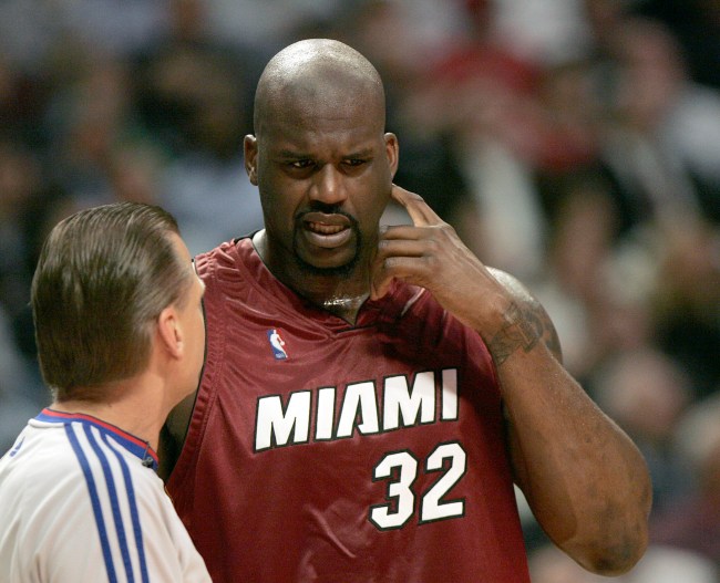 Shaq describes funny story about nearly fighting a Miami Heat teammate while naked in the shower