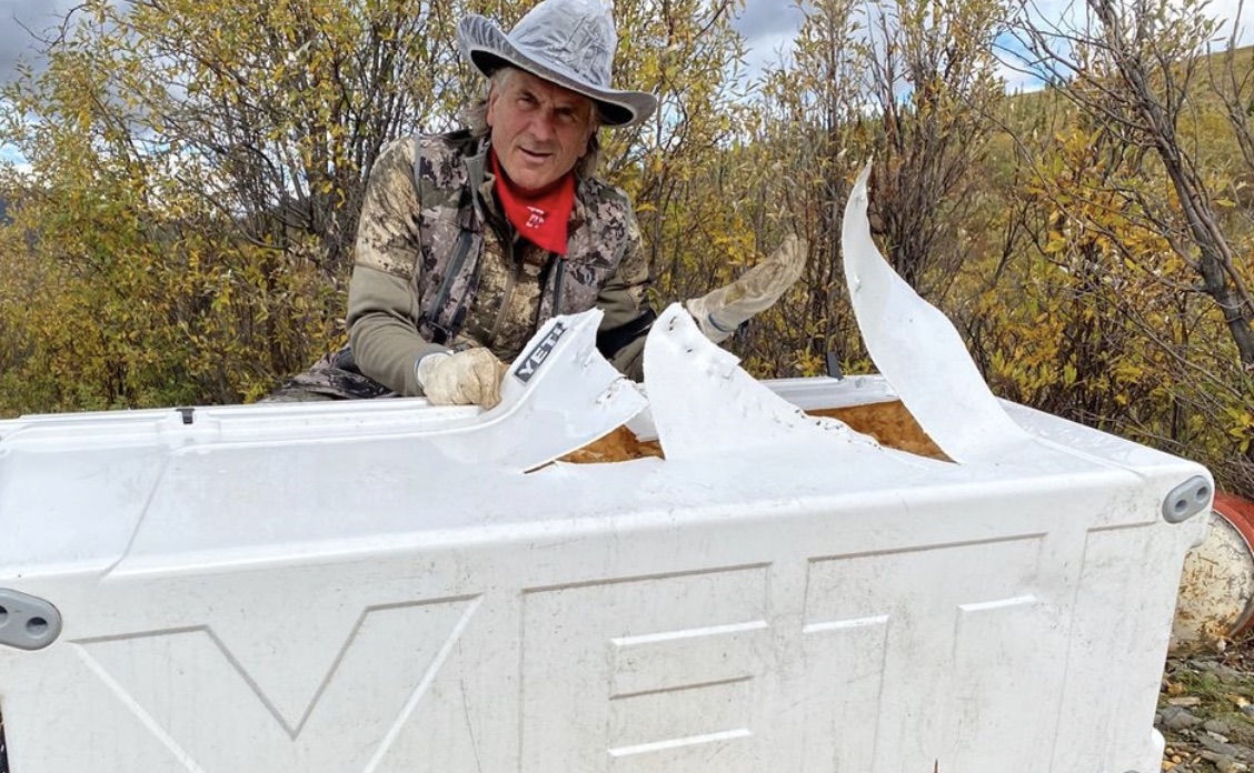 Professional Outdoorsman Shows How A Yeti Cooler Survived A Grizzly Bear Attack Brobible