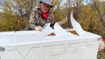 Professional Outdoorsman Shows How A YETI Cooler Survived A Grizzly Bear Attack