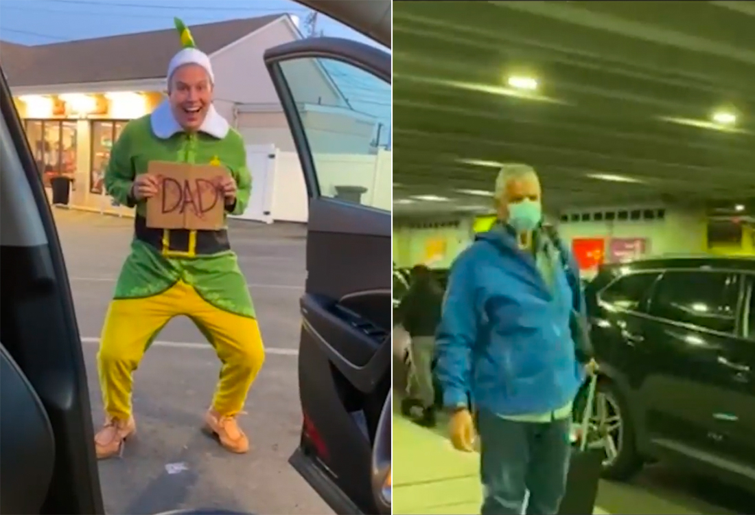 Guy Dresses Up As Buddy The Elf To Meet Biological Father For First