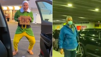 Guy Dresses Up As Buddy The Elf To Meet Biological Father For First Time Ever But Dad Has Never Seen The Movie