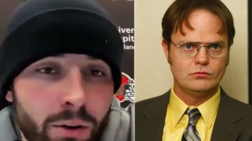 Baker Mayfield Uses Hilarious Dwight Schrute Quote During Press Conference To Explain Play-Making Ability This Season