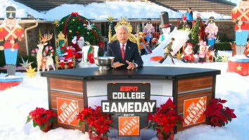 Lee Corso Turned His Florida Backyard Into A Winter Wonderland For College Gameday