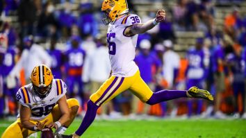 LSU’s Kicker Cade York Gator-Chomped Florida Fans In The Swamp After Hitting A 57-Yard Game Clinching Field Goal