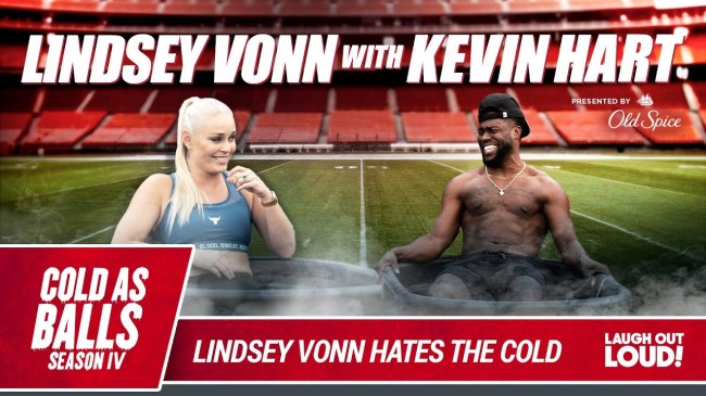 Lindsay Vonn Joins Kevin Hart In The Ice Tub On His Show Cold As Balls