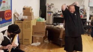 Action Bronson Continues To Be The Most Interesting Man On The Planet As He Swings A Quad Mace To The Sounds Of Pan Flute
