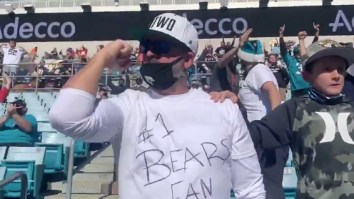 Jaguars Fans At Stadium Cheer After Bears Score TD Because They Want Team To Lose The Game To Draft Trevor Lawrence