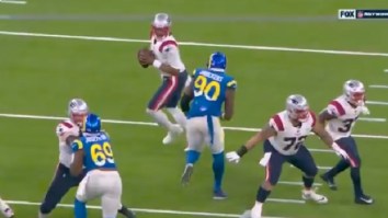 Embarrassing Video Shows Patriots OL Jermaine Eluemunor Not Attempting To Block Defender Which Leads To Cam Newton Getting Crushed