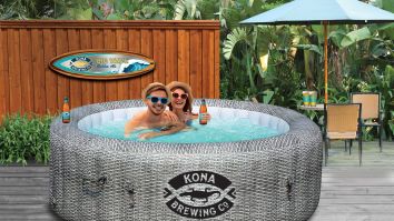 Kona Brewing Has A Portable Hot Tub For Your Outside Winter Hangs