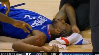 Clippers’ Kawhi Leonard Started Gushing Blood After Taking Huge Elbow From Teammate Serge Ibaka During Christmas Day Game Vs Nuggets