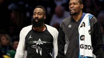 Kevin Durant Must Think We’re All Stupid To Believe That He’s Not Recruiting James Harden To Brooklyn Nets