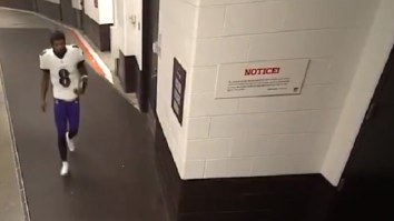 NFL Fans Are Convinced Lamar Jackson Left ‘MNF’ Game Because He Had To Poop