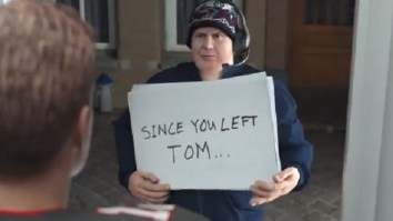ESPN Hilariously Mocks Bill Belichick With Tom Brady ‘Love Actually’ Graphic During ‘Monday Night Football’