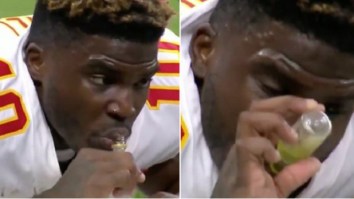 Patrick Mahomes Reveals What Tyreek Hill Was Drinking Out Of His Mysterious Mini Bottle Before Chiefs-Saints Game On Sunday