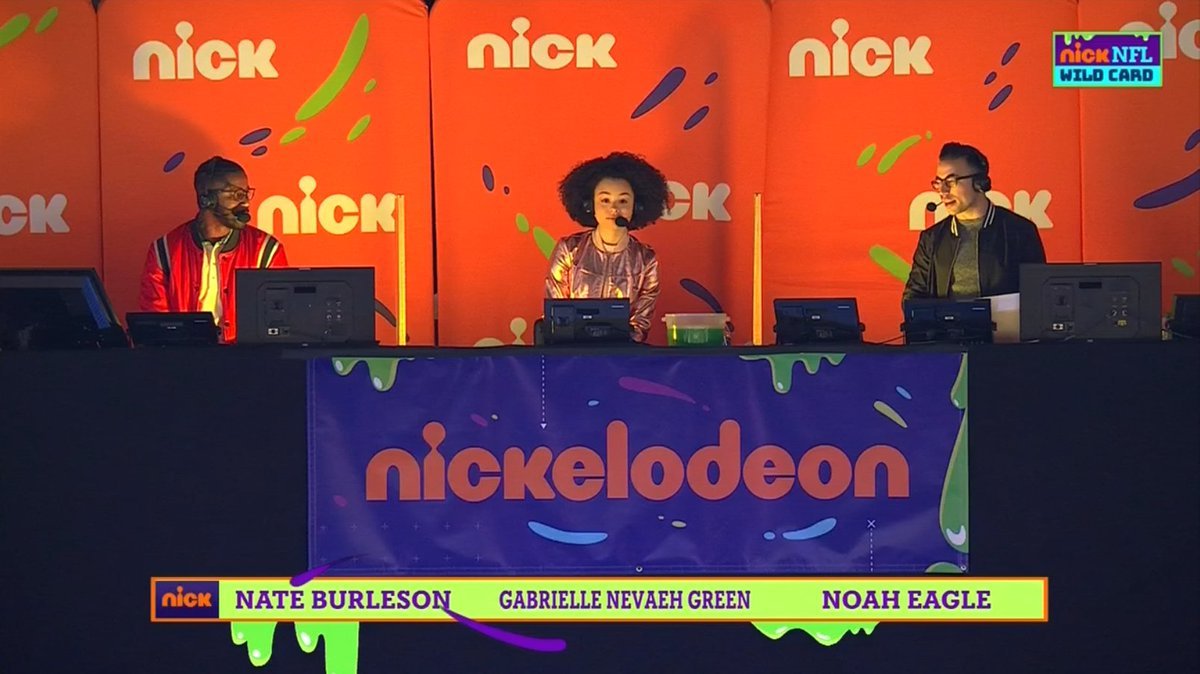 Nathaniel E Burleson on X: @NFL on @Nickelodeon @ChicagoBears v @Saints  Y'all ready!?! @NoahEagle15 @GabrielleNGreen @MrLexLumpkin are ready to go!   / X