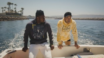 JuJu Smith-Schuster Got Seasick While Spearfishing With Dylan Efron On The Latest Episode Of ‘Flow State’