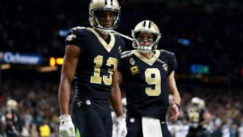 Saints’ WR Michael Thomas Appears To Throw Drew Brees Under The Bus While Trolling Bucs’ CB Carlton Davis During NFC Championship Game