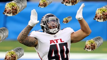 Chipotle Gifts Falcons FB Keith Smith Its Highest Honor After Finding Out He Eats Chipotle Five Times Per Day