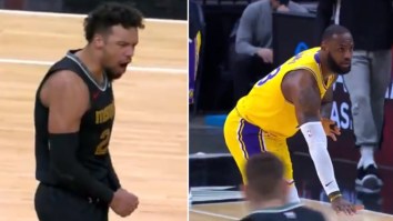 LeBron James Disrespectfully Mocks Dillon Brooks Following Clutch Shot After Brooks Flexed On Him Earlier In The Game