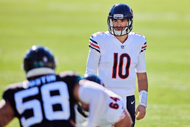 Chicago Bears QB Mitch Trubisky gets mocked for saying he has 'unfinished business' when asked about returning to team this offseason