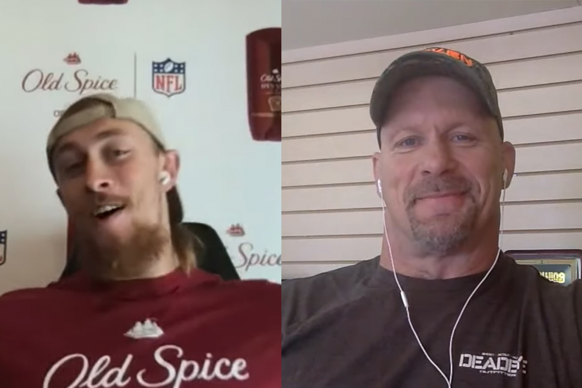 49ers' George Kittle'stunned by Stone Cold Steve Austin on First Take