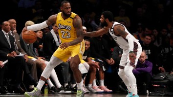 Kyrie Irving Mocks LeBron James For Missing Free Throw During Nets-Lakers Game