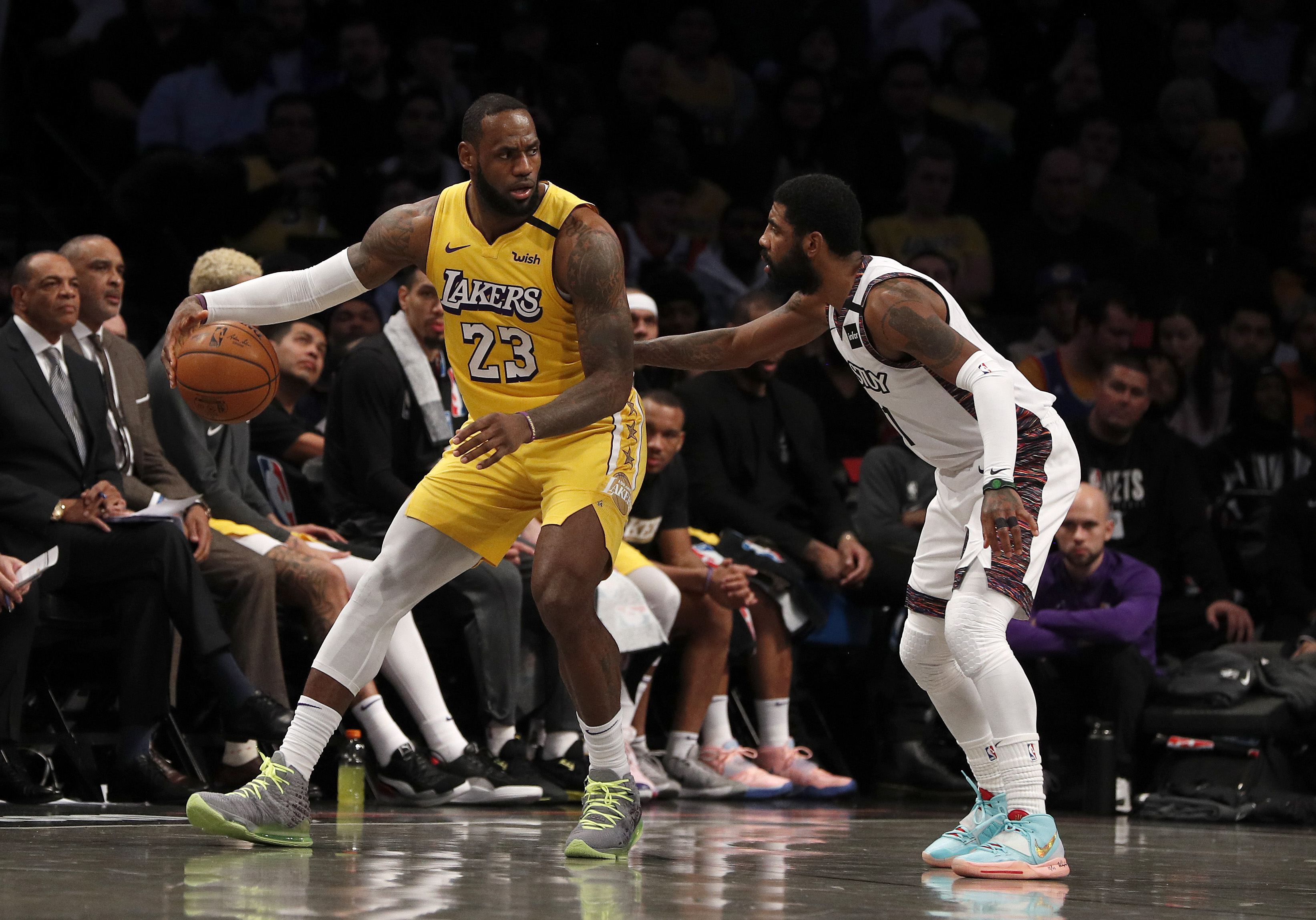 Kyrie Irving Mocks LeBron James For Missing Free Throw During Nets
