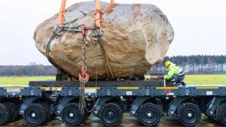 There Is A Large Boulder That Is Larger Than A Small Boulder Blocking The Road In Colorado (Yes, You Read That Right)