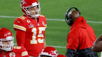 Patrick Mahomes’ Mom, Fiancée  And Travis Kelce’s Girlfriend Rip Refs Throughout Super Bowl During Chiefs’ Loss