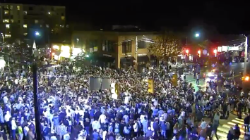 UNC Students Rushed The Streets Of Chapel Hill After Beating Duke Despite COVID-19 Restrictions