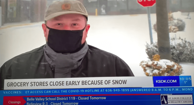 Missouri Man Snowstorm