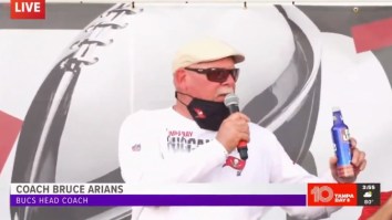 Tampa TV Station Cut Away From Bruce Arians’ Speech At Bucs Parade Because He Was Cursing Up A Storm