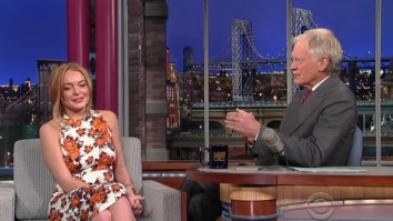 David Letterman Is Getting Canceled Over Extremely Awkward Interview With Lindsay Lohan From 2013