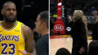 Woman Says She Got Kicked Out Lakers-Hawks Game For Telling LeBron James ‘I’m Going To F You Up’ Because He Cursed At Her Husband