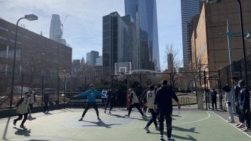 Marquette Basketball Practicing On A NYC Playground Before The Big East Tournament Is Such A Cool Move