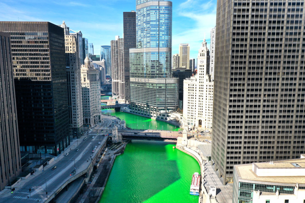 SURPRISE! Chicago River Dyed Green After City Previously Announced The