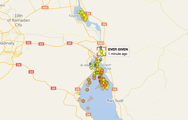 It's Not Every Day That You See A Massive Cargo Ship Stuck In The Suez  Canal Blocking The Global Supply Chain – BroBible