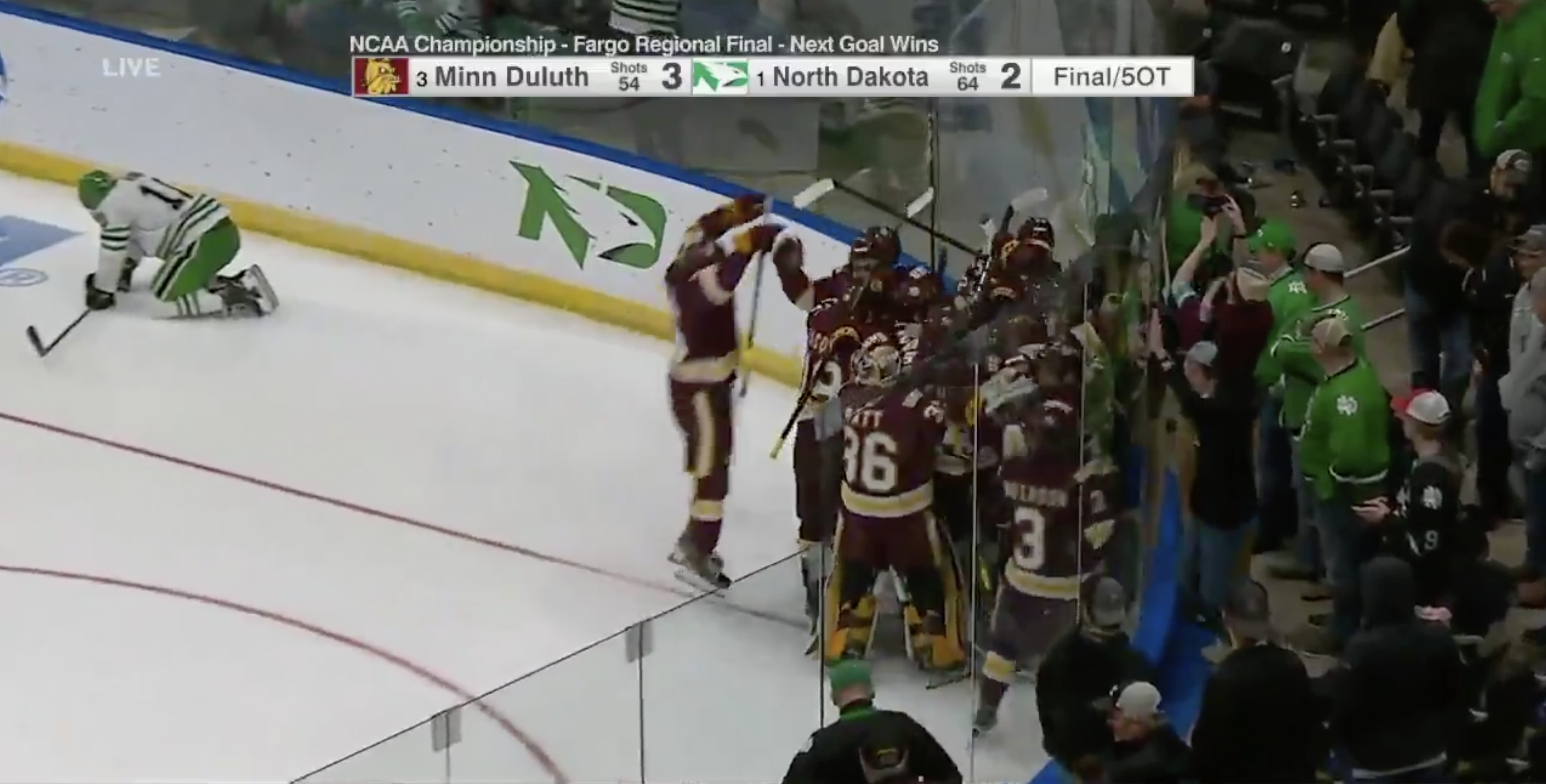 Minnesota Duluth wins epic NCAA hockey game over North Dakota in