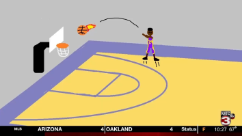 Sports Anchor Gives NCAA Tournament Highlights Using MS Paint To Get Around Restrictions
