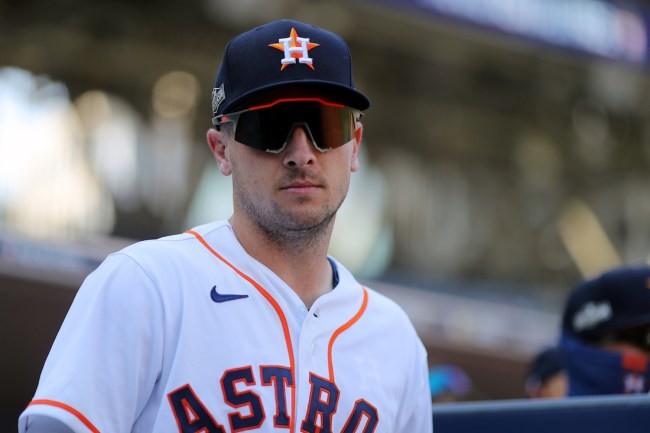 A Miami Marlins security guard trolled Alex Bregman by banging on a trashcan during a Spring Training at-bat