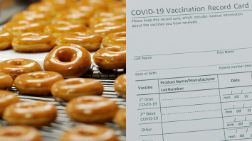 Here’s How To Use Your COVID Vaccine Card To Score Hundreds Of Free Krispy Kreme Donuts