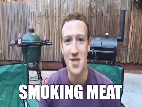 mark zuckerberg smoking meats video