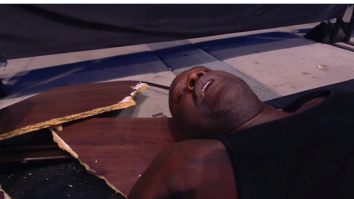 Shaq Got Slammed Through Two Tables On AEW And It Was Amazing