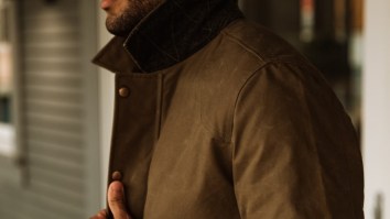 The Flint And Tinder Flannel-Lined Waxed Hudson Jacket Is Perfect For Spring And 35% OFF Now