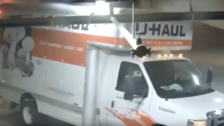 What’s Funnier? This Driver Wrecking A U-Haul And Sprinkler System In A Parking Garage Or The Comments?