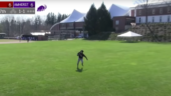 This Wesleyan Outfielder Made The Worst Play Of The College Baseball Season After His Teammates Left Him Out To Dry