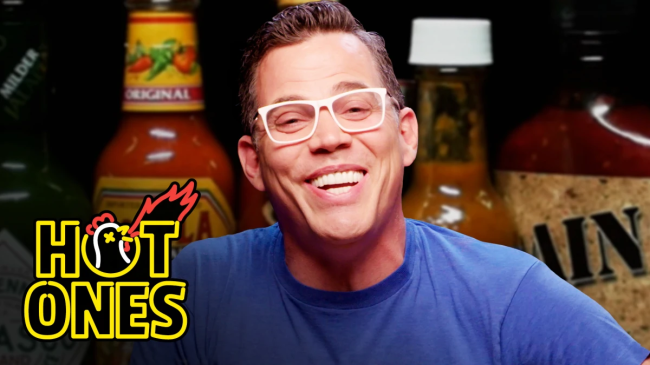 Steve-O Pours Hot Sauce Into His Eye Taking The Hot Ones Challenge