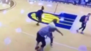 Wild Brawl At An AAU Game Ends With A Ref Getting Hit With A Body Slam Straight Out Of WWE