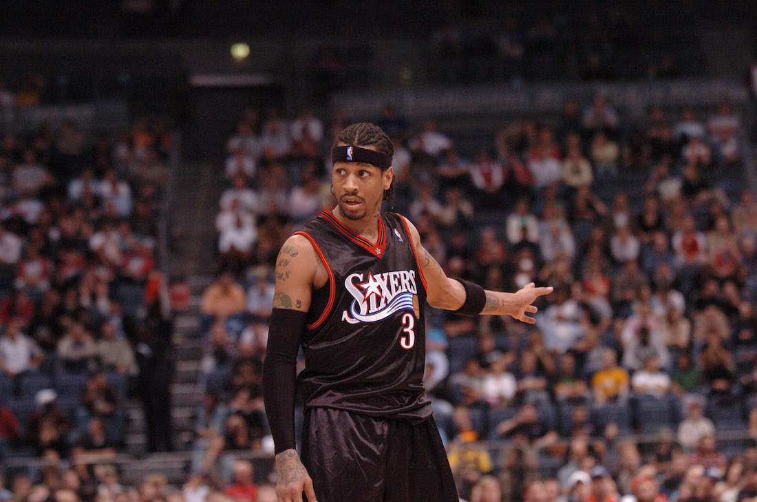 76ers used to hide Allen Iverson's jersey, sneakers